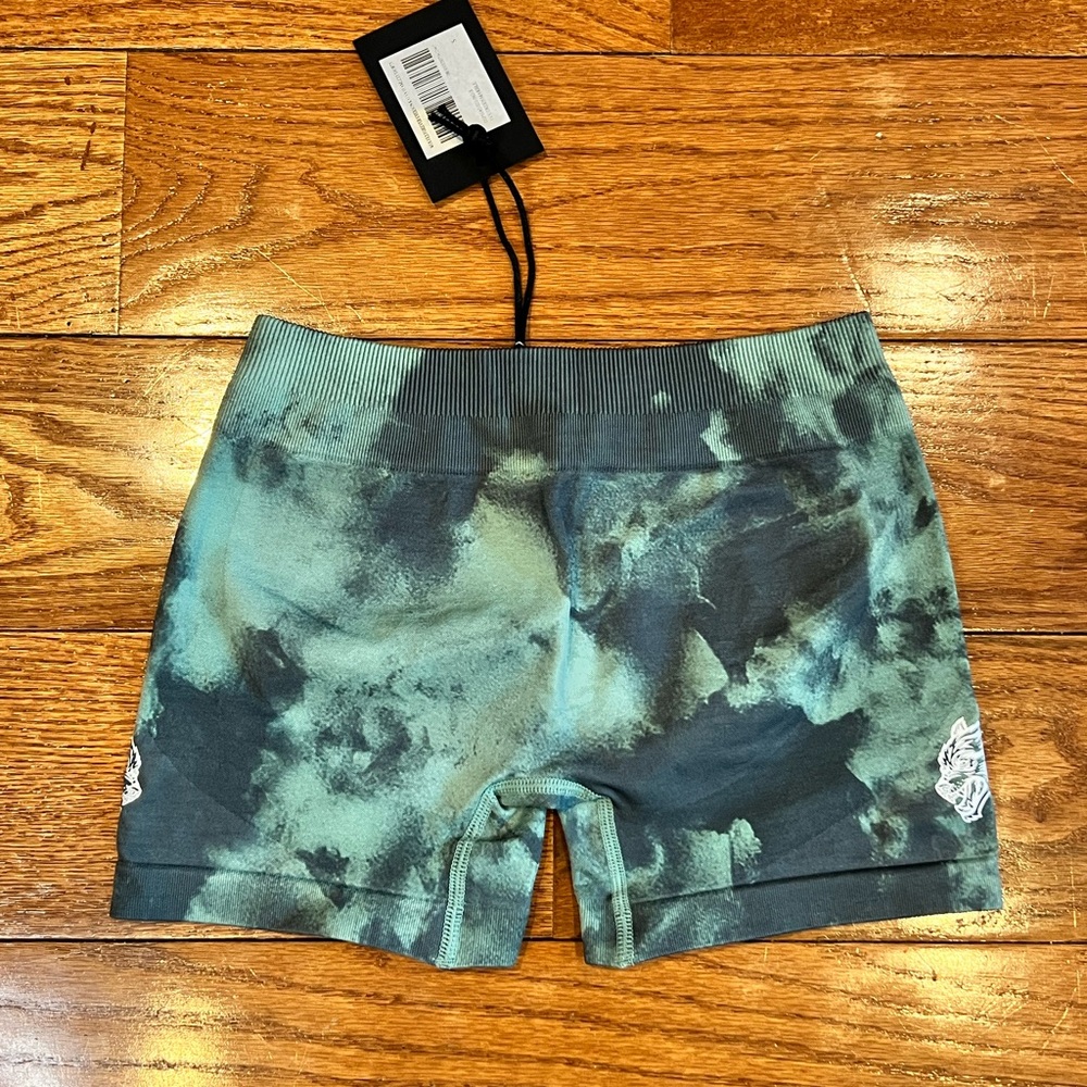 Darc Sport SHE atheltic shorts Marble Tie-Dye Size Small New with Tags